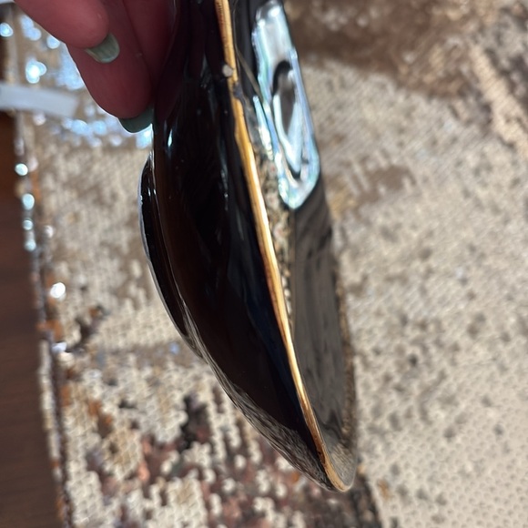 Hand painted with 24K gold display Rhodes Island candy dish/display piece Greece - Picture 12 of 13